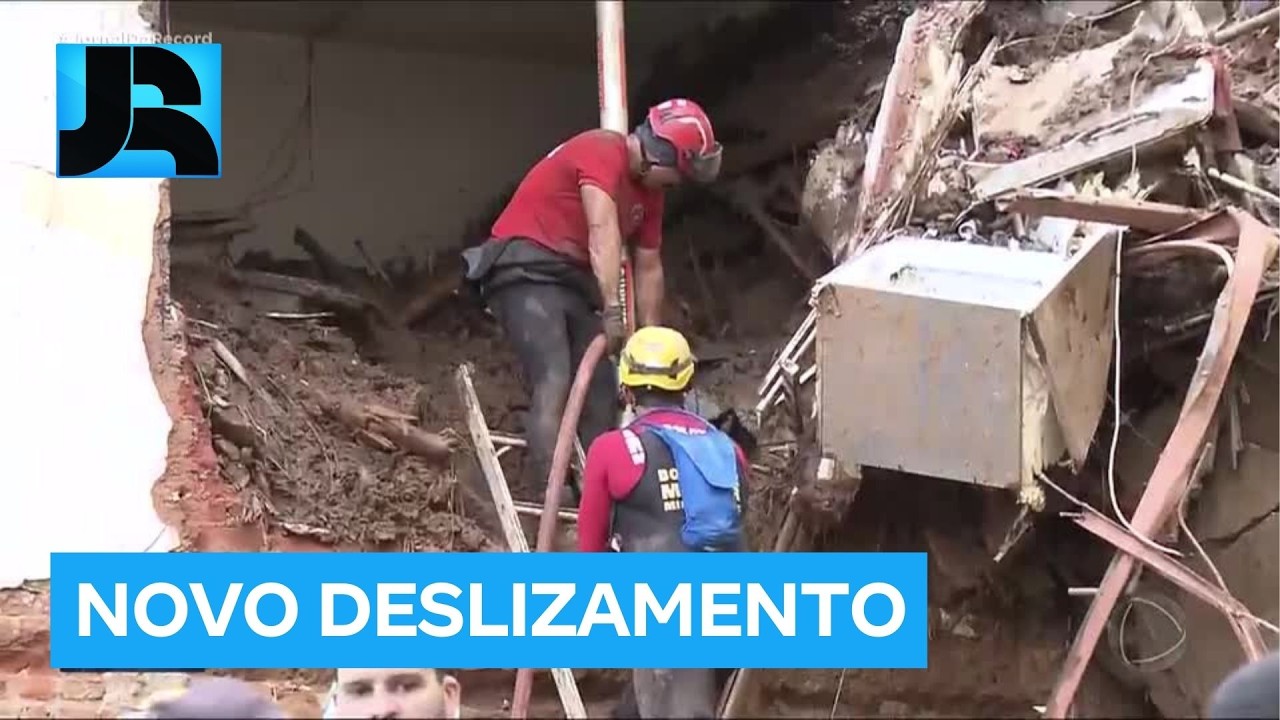 Chuvas em MG: novo deslizamento de terra é registrado e três casas desabam