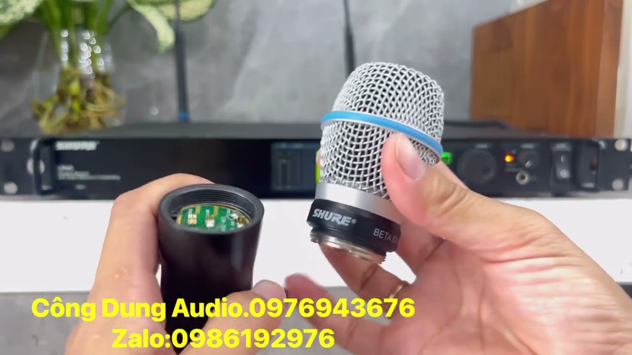 Bộ micro ko dây Shure UR4S, tay UR2, đầu mic Beta87a có gì hót mà giá gần 70tr.
