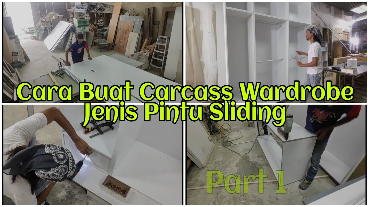 How Making Wardrobe Carcass || Antijump Sliding Door || Part 1