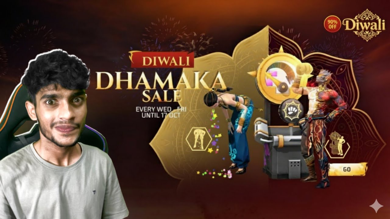 DIWALI DHAMAKA SALE 90% OFF 🪔 Free Fire MaX