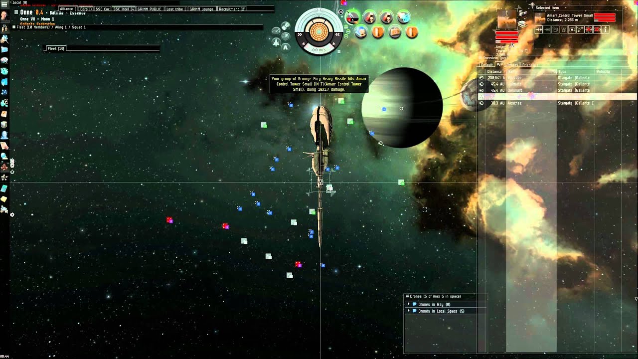 EVE Online high def POS kill Mini0nz and others