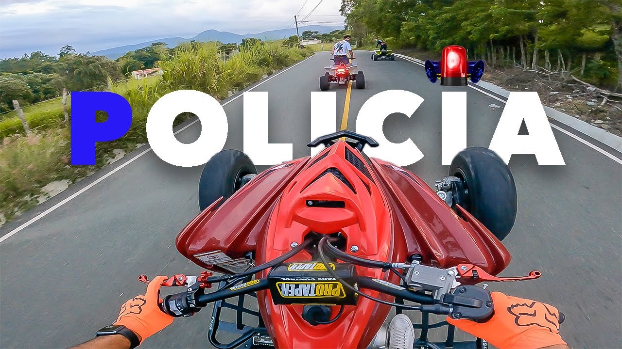 Intensa persecución | Police VS Bikers | Raptor 700 & Yfz 450 | Emmanuel Ortiz