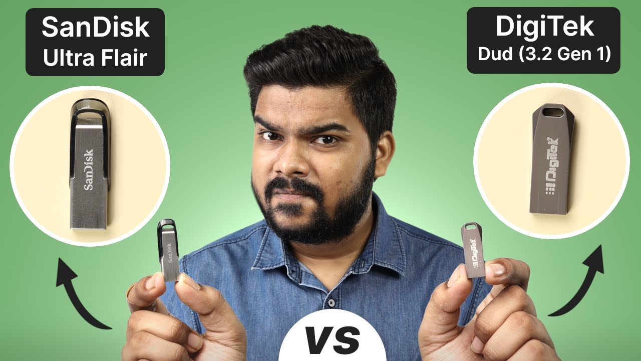 SanDisk Ultra Flair vs DigiTek Dud (3.2 Gen 1) Pendrive: Which is Better to Buy?