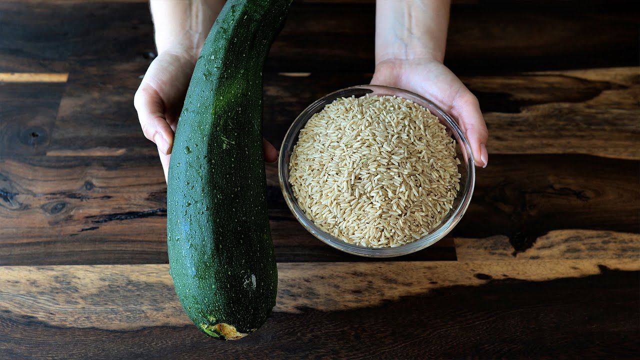 Этот рецепт удивит всех! Просто и очень вкусно! Быстрый рецепт кабачков с рисом