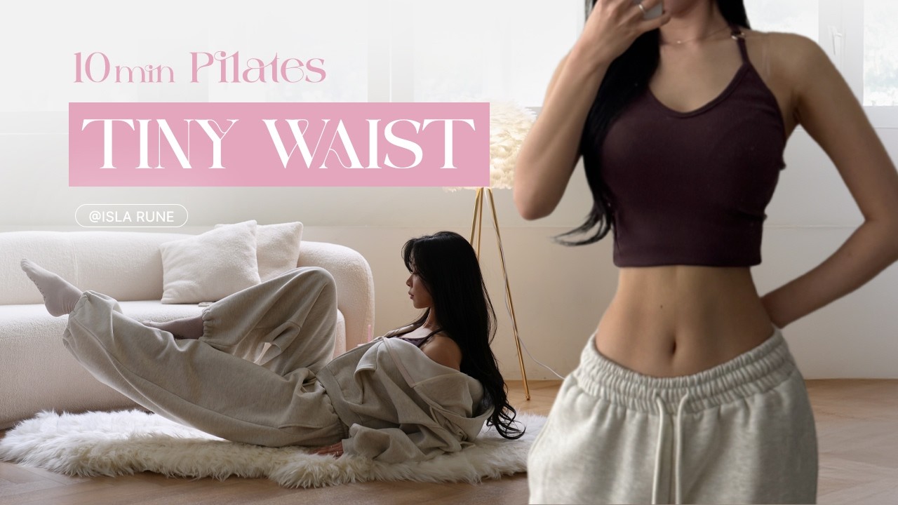 10 MIN Secret Pilates: Get a Flat Stomach & Tiny Waist Fast (No Cap, It Works)