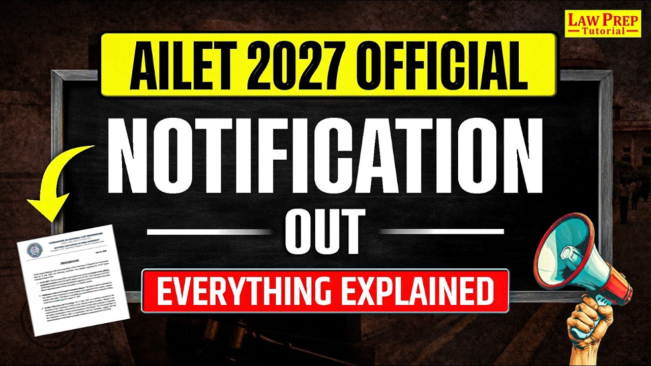 AILET 2027 Official Notification Out 🔥 | Exam Date, Registration, Eligibility & Complete Details