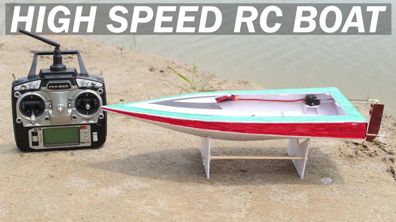 How To Make a High Speed RC Boat | Home Made High Speed RC Boat