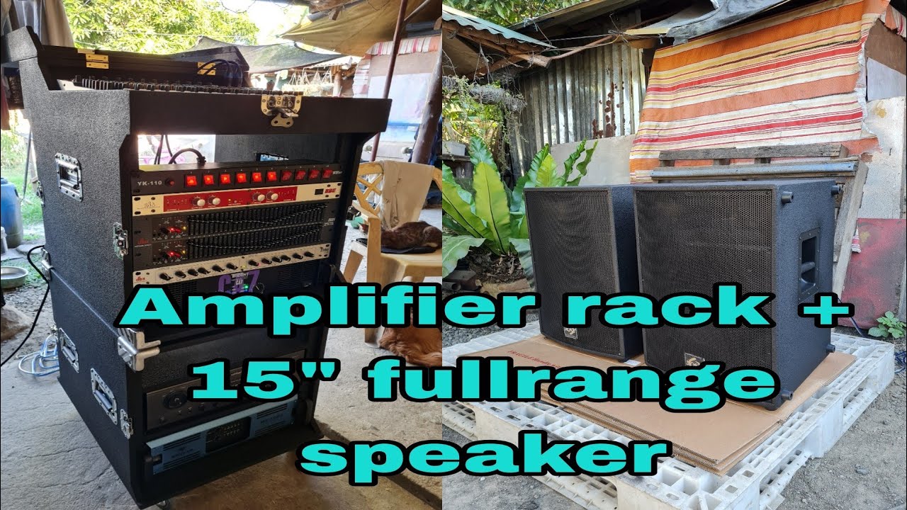 Soundcheck:BOKE Fullrange speaker D15( Palit box) + Amplifier rack