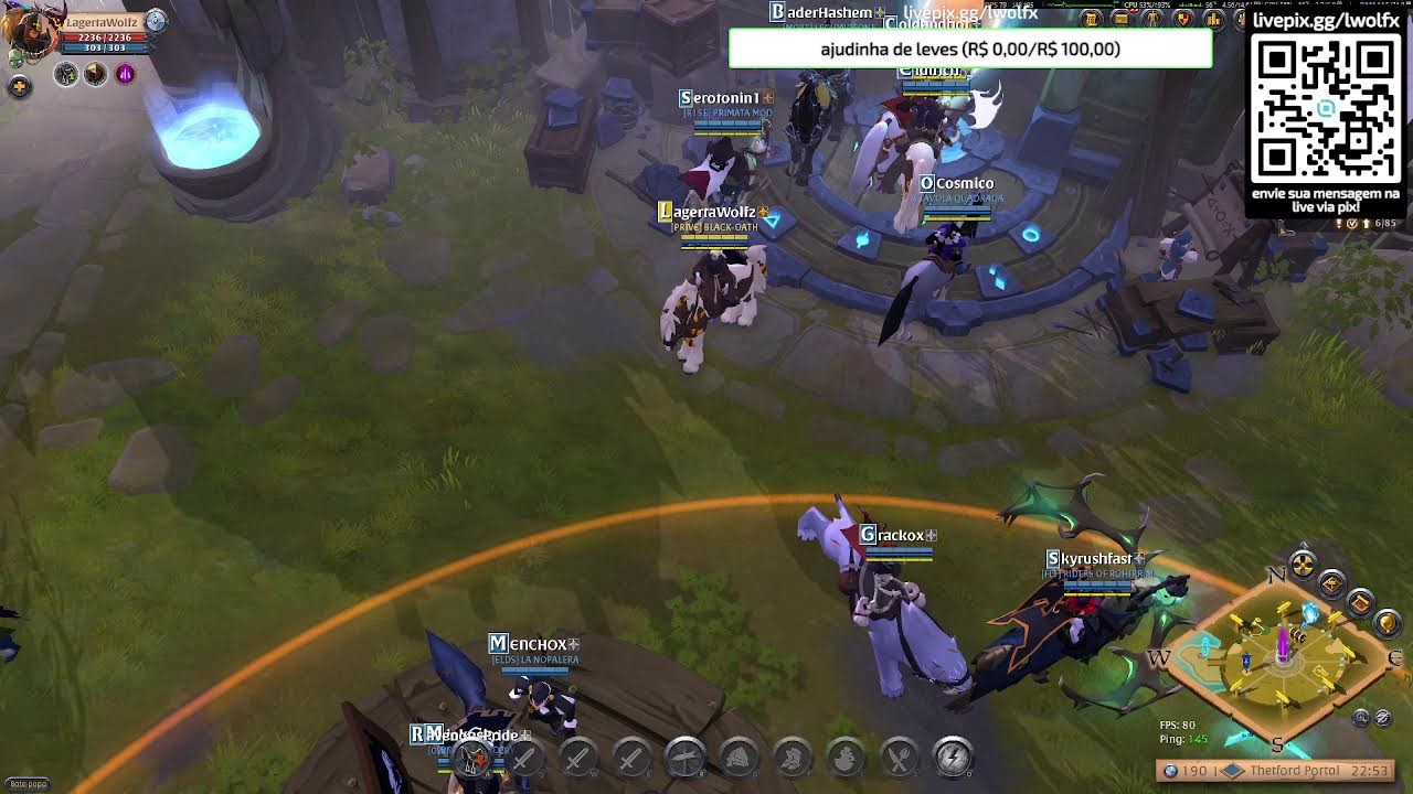 [PT/EN] Dia 49 - Farm de leves no albion | !pix !exitlag !kaspersky