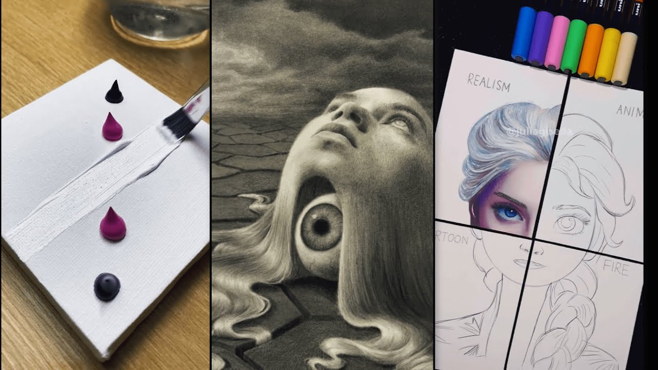 😍Art drawing tiktok compilations ~ Drawing tiktok #24