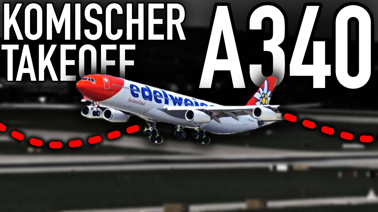 Komischer Start! A340 kommt kaum in die Luft! AeroNews