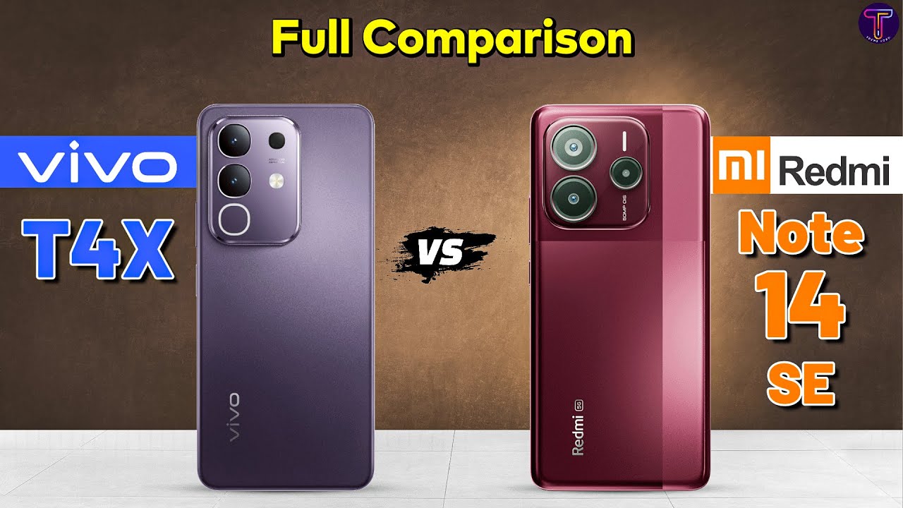 Vivo T4X vs Redmi Note 14 SE : Full Comparison 🤨❓