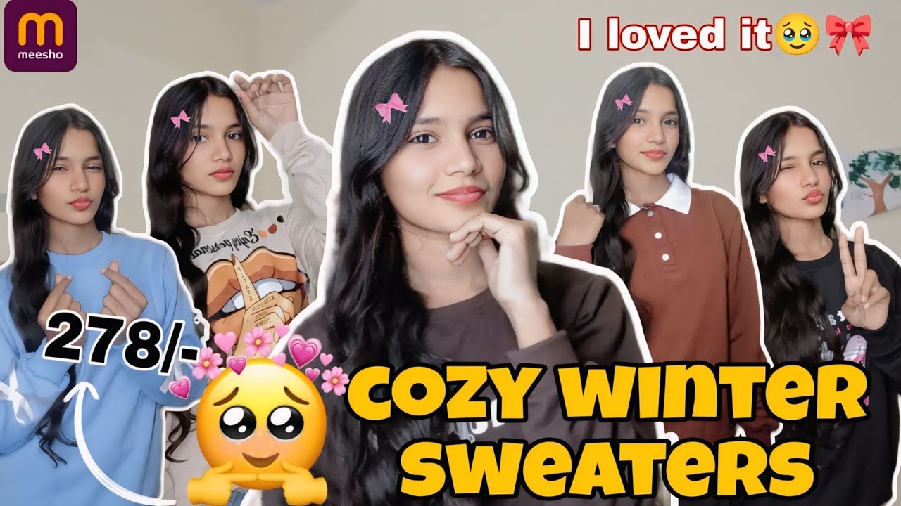 “Meesho Winter Sweaters UNDER ₹300 😱 Try On Haul | Best Budget Winter Outfits 2026 ❄️✨”