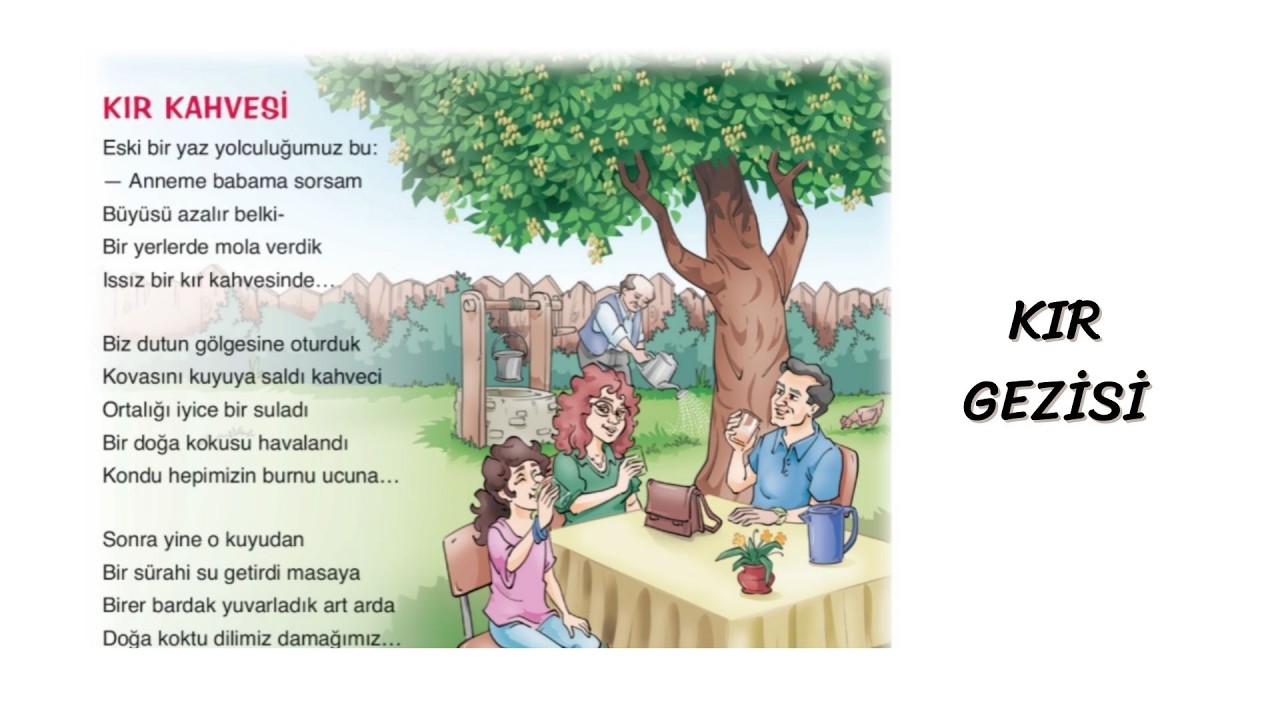 4. Sınıf Türkçe Ders Kitabı / Kır Gezisi (Etkinlikler)