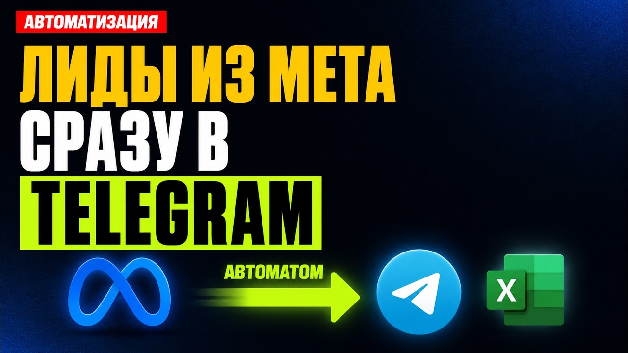 Интеграция лидов из Мета в тг и эксель таблицы | 2026