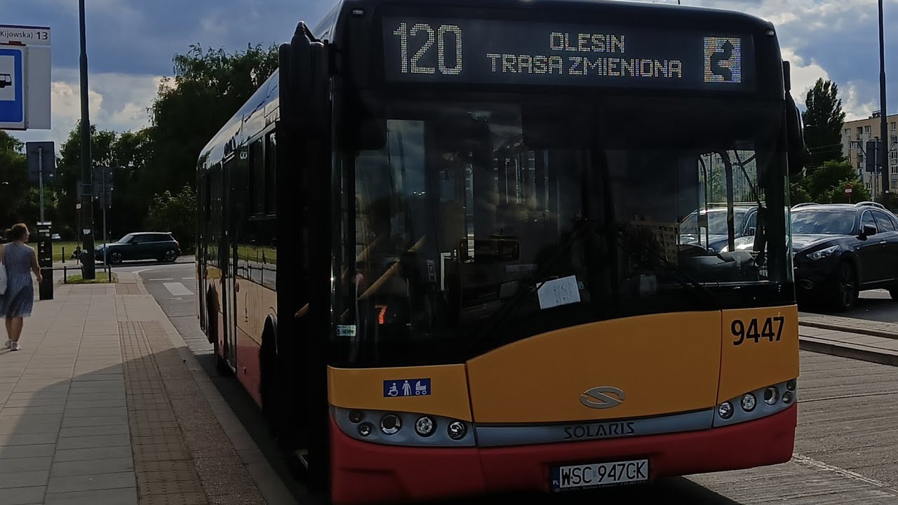 [120] Arriva Solaris urbino 12 Euro 6 #9447 linia 120➡️Olesin trasa zmieniona *gość w opisie *