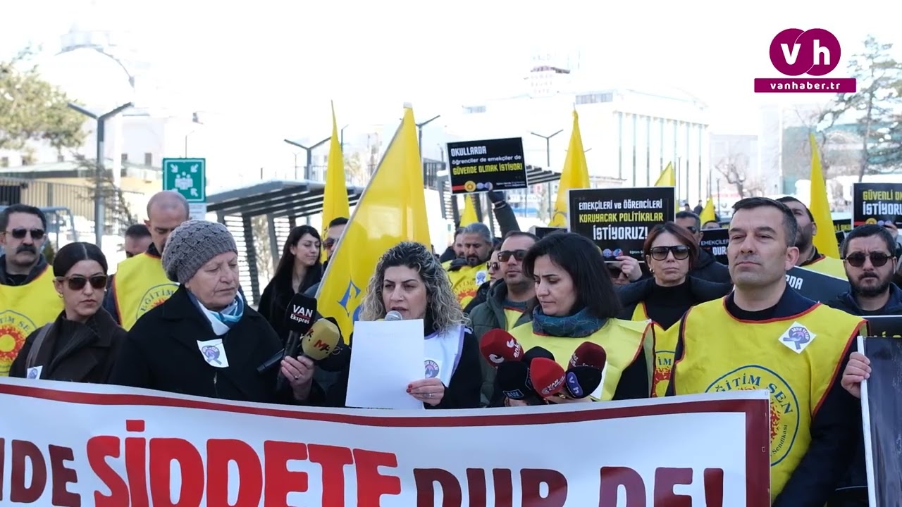 Van Eğitim-Sen Şubesi okullarda artan şiddet vakalarına dikkat çekti