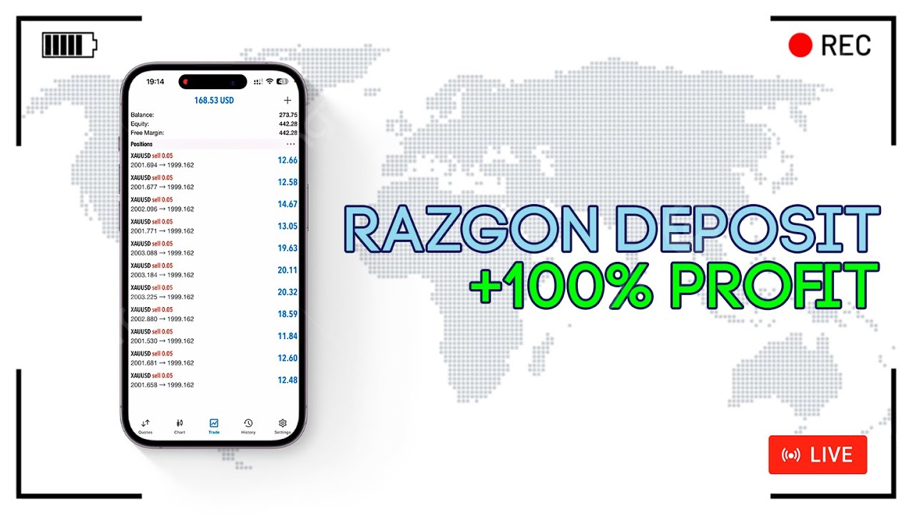 Xauusd (tilla) bilan soqqa qilish🔴 | Razgon deposit | 100% Tushuntirilgan✅ #xauusd #incomefx