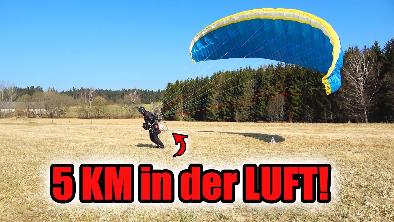 Wie ist es MOTORSCHIRM zu FLIEGEN? (Und eine Melone aus 60 Metern Höhe fallen zu lassen...)
