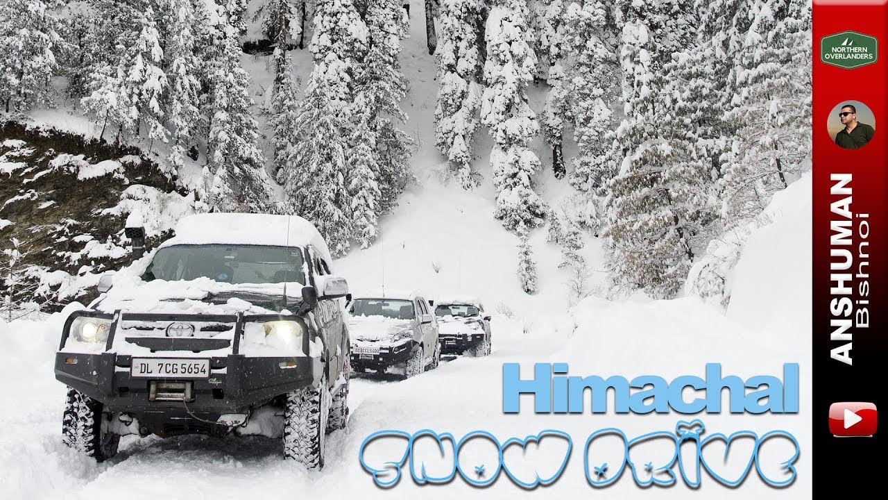 Snow Drive in fresh Snow: Fortuner, Isuzu D-Max V-Cross, Gypsy