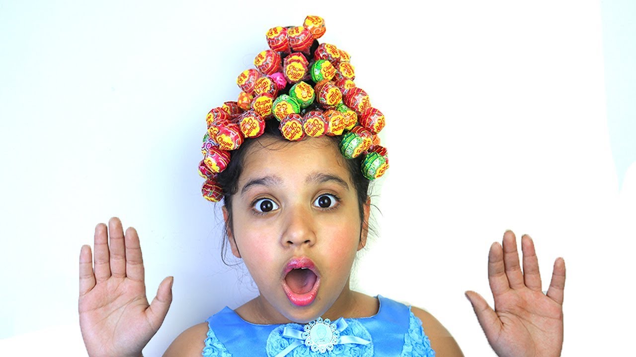 تسريحة جميلة للشعر  Hairstyle Chupa Chups Lollipops