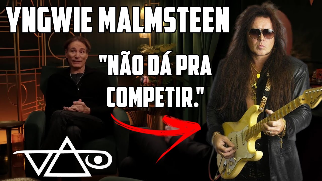 Steve Vai - Não dá pra competir com o Yngwie Malmsteen.