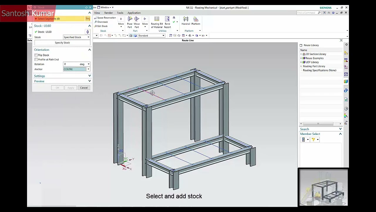 NX 8.5 | SIEMENS | ROUTING MECHANICAL - STEELWORK