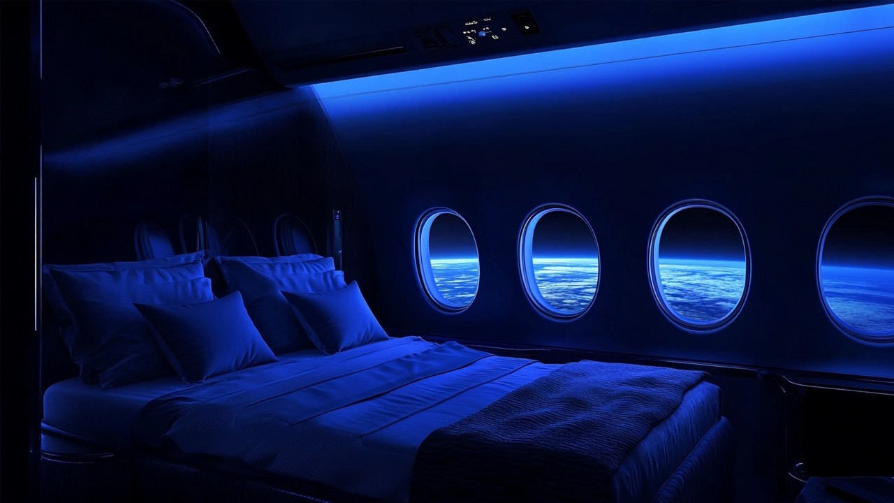 🔴 24/7 Airplane White Noise ✈️ Continuous Cabin Ambience for Better Sleep