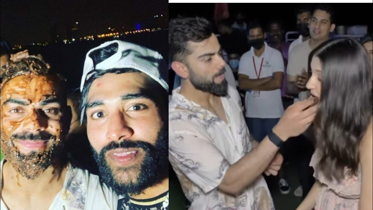 Mohammed Siraj & Virat Kohil on Miyaa Bhai Song Dance Kholi Birthday Celebration in Dubai