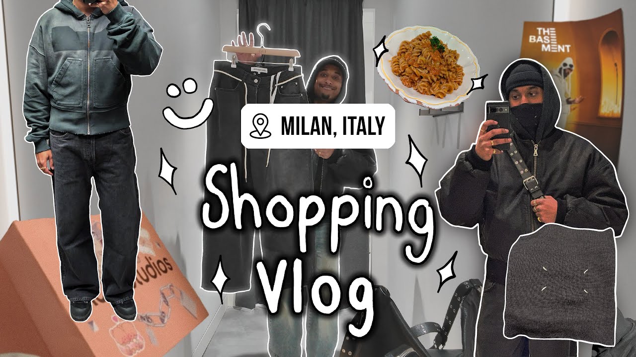 Milano shopping vlog (Acne Studios, Entire Studios, about blank x END., Margiela)