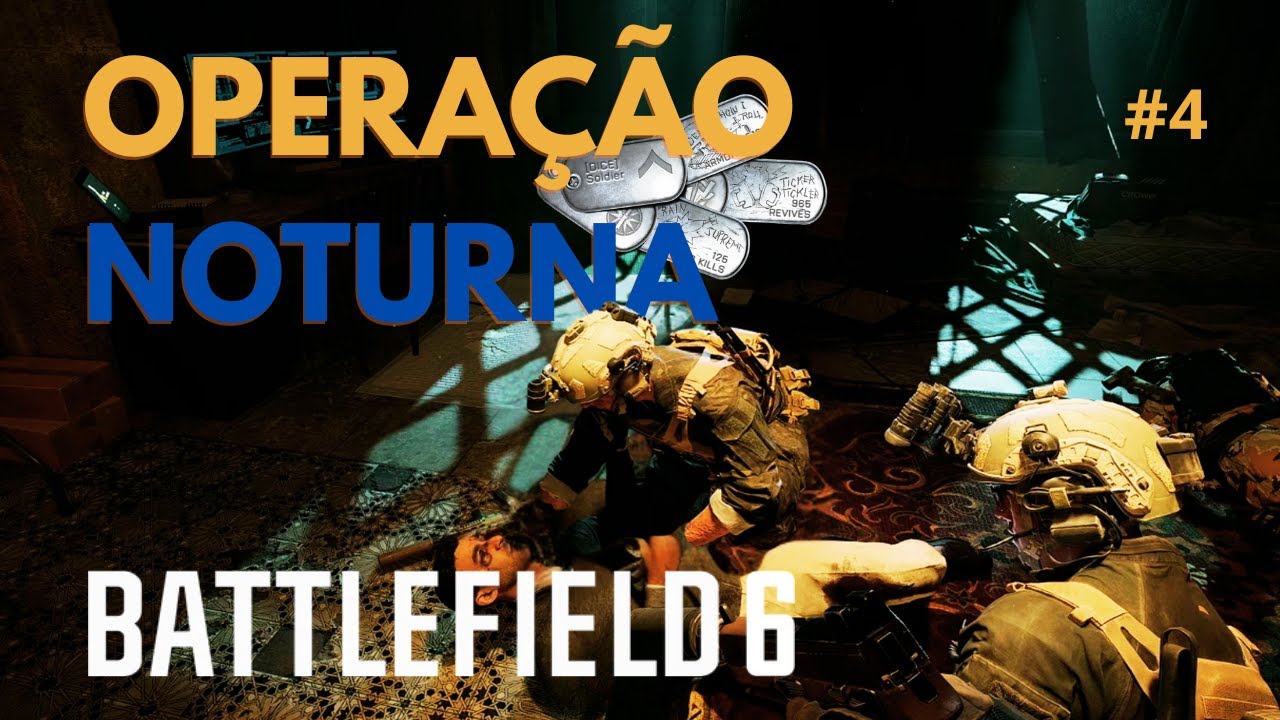 Battlefield 6 – Missão 4: OPERAÇÃO NOTURNA | (TODAS AS DOG TAGS)
