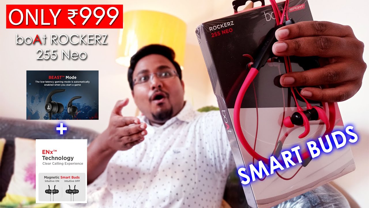 boAt Rockerz 255 Neo Unboxing & Review | Beast Mode & Smart Buds For Magnetic On/Off under ₹1000 🔥