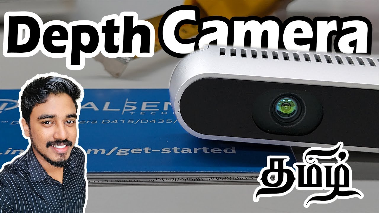 📦 Intel RealSense D435i 📸 - Unboxing & Live Demo | Depth Camera Explained in Tamil | தமிழ்