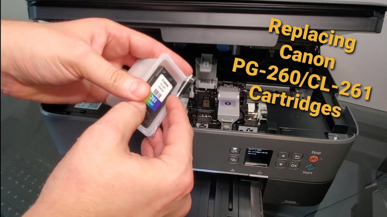 How to Replace Ink Cartridge on Canon TS6420 TS5320 TR7020 Printer