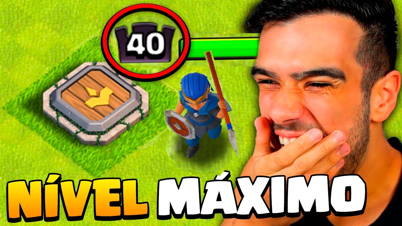 UPEI MINHA CAMPEÃ REAL NÍVEL 40 no CLASH OF CLANS E ELA AMASSOU!!