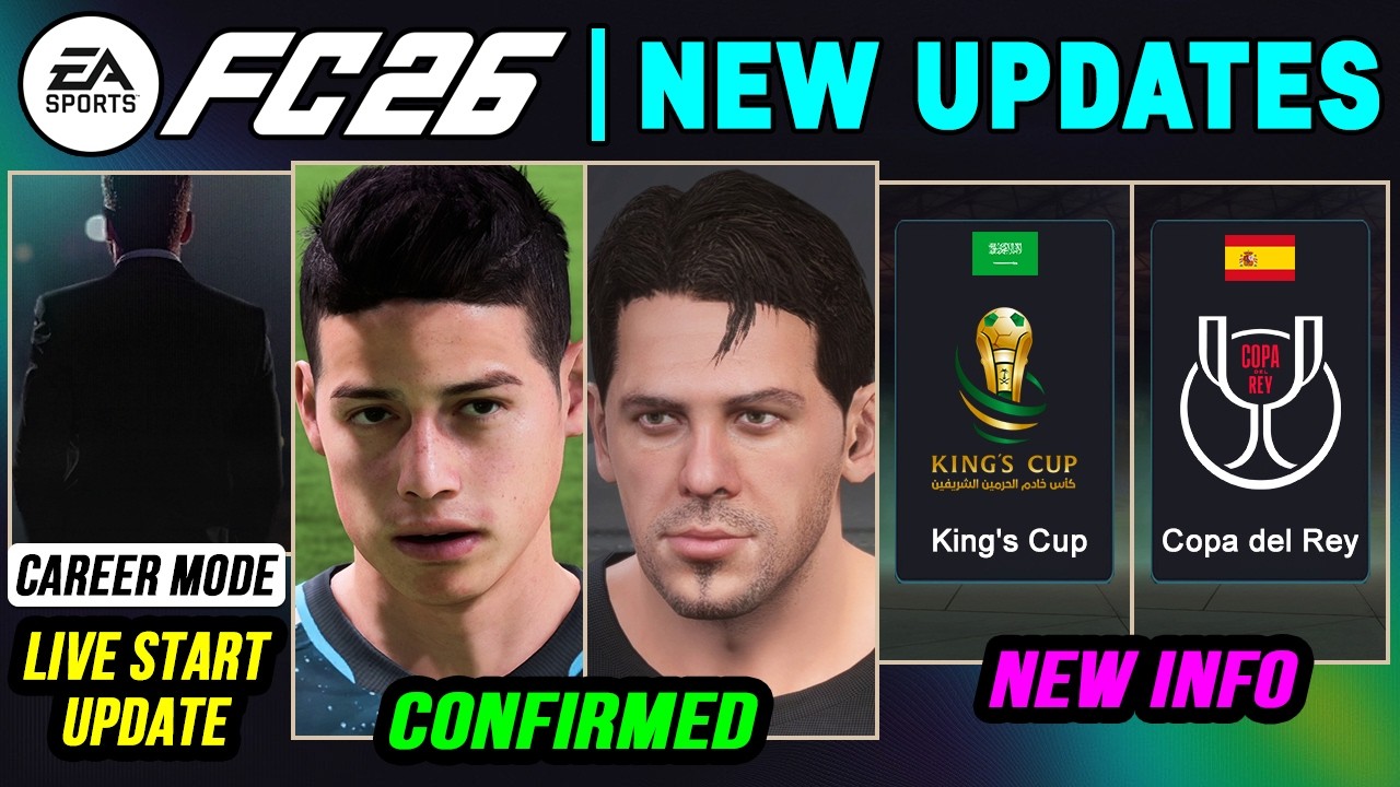 EA FC 26 NEWS | NEW Career Mode Updates, CONFIRMED Real Faces & Licenses ✅