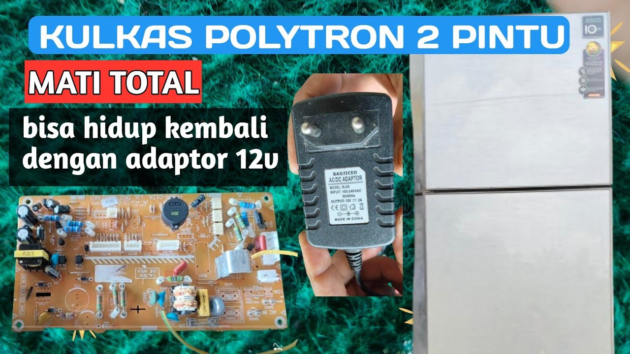 KULKAS POLYTRON 2 PINTU MATI TOTAL MUDULE SHORT