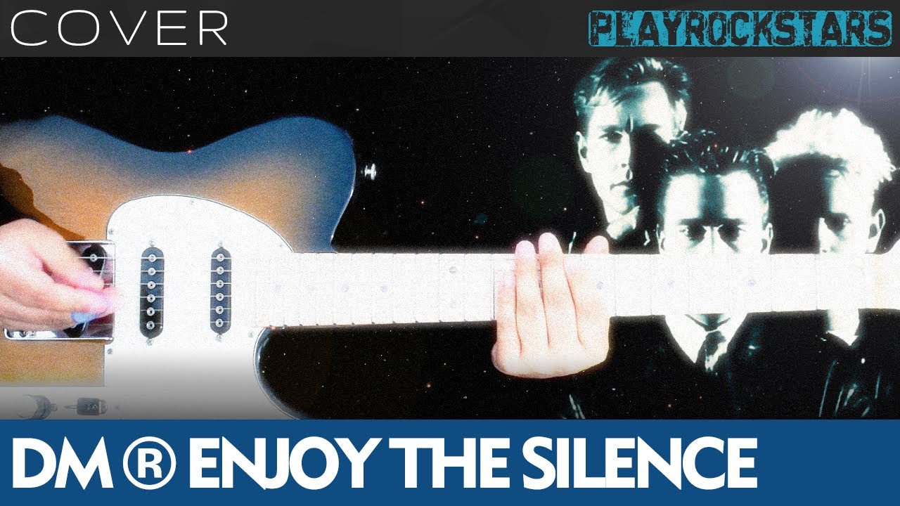 como tocar ENJOY THE SILENCE en guitarra DEPECHE MODE ⭐️ COVER / ACORDES / RITMO / TABS