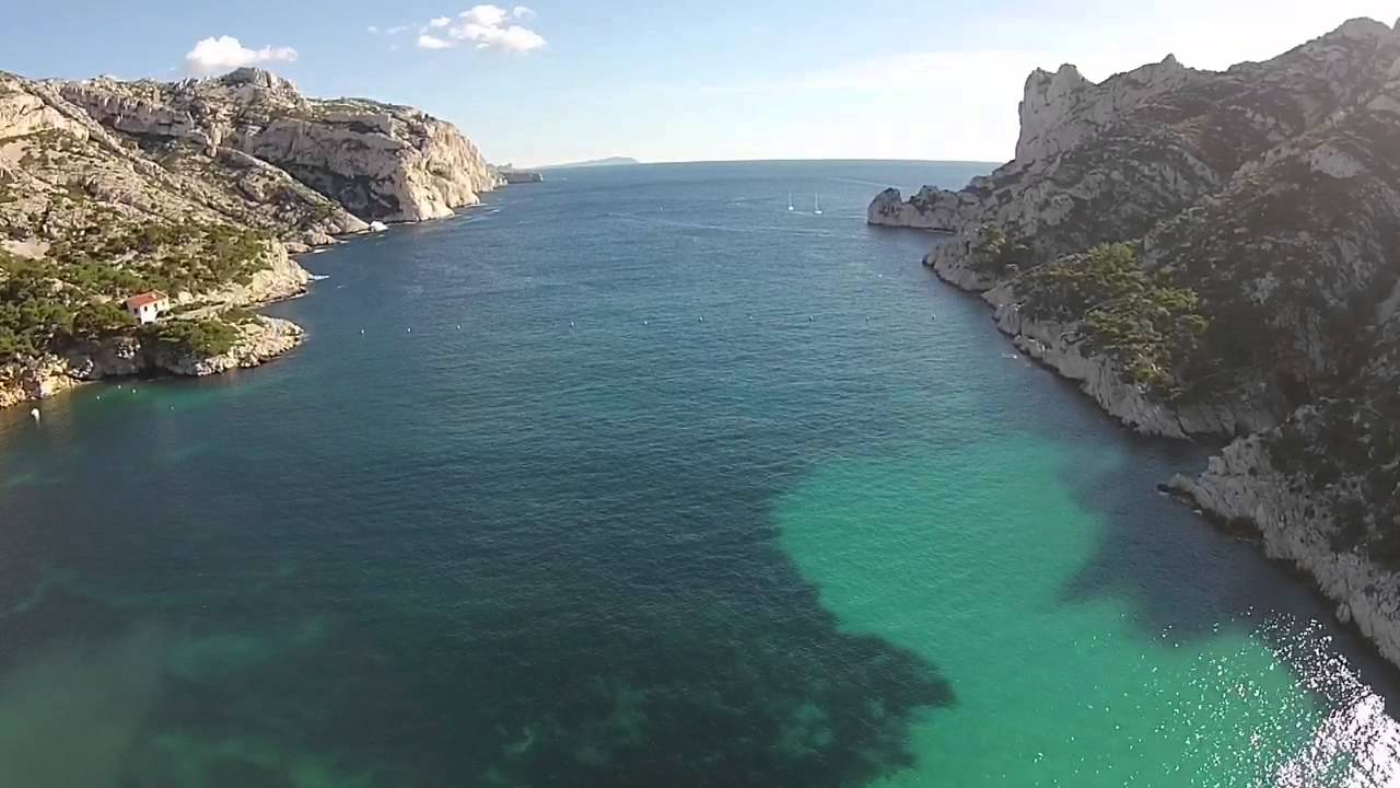 Calanque de sormiou Marseille vu par Drone DJI PHANTOM VISION 2 + hd