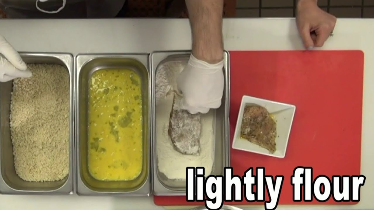 Here's the right way to bread chicken