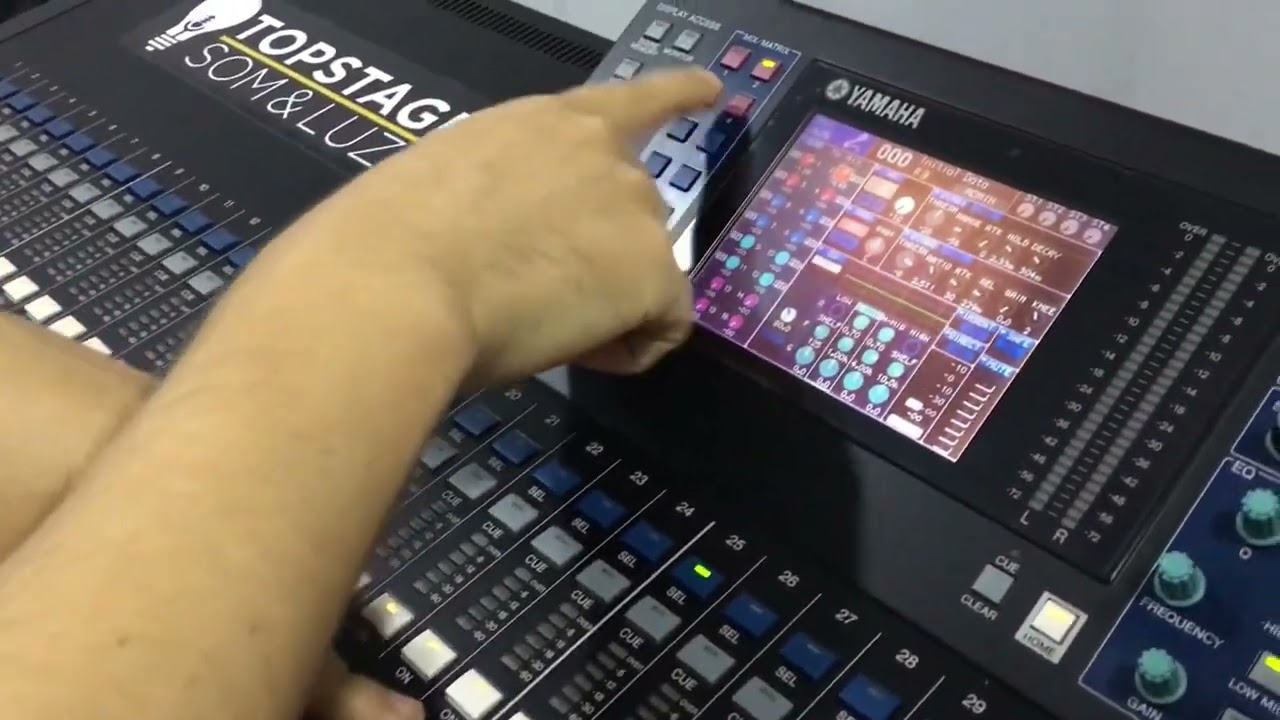 Tutorial Yamaha LS9 - Como enviar um canal para um auxiliar