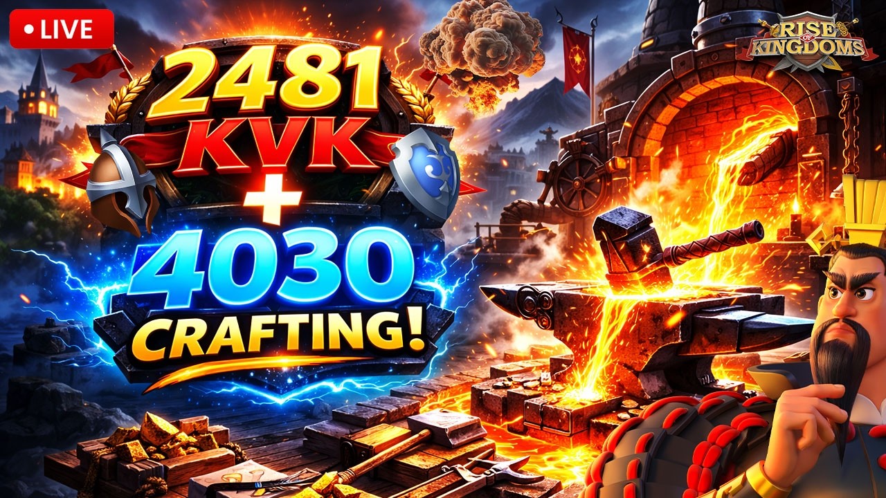 2481 KvK + 4030 Crafting | ROK & Chill | Rise of Kingdoms