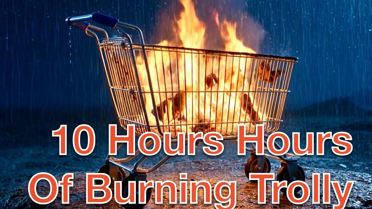 10 Hours Fire In A Shopping Trolly Shopping trolly fire relax 10 hours