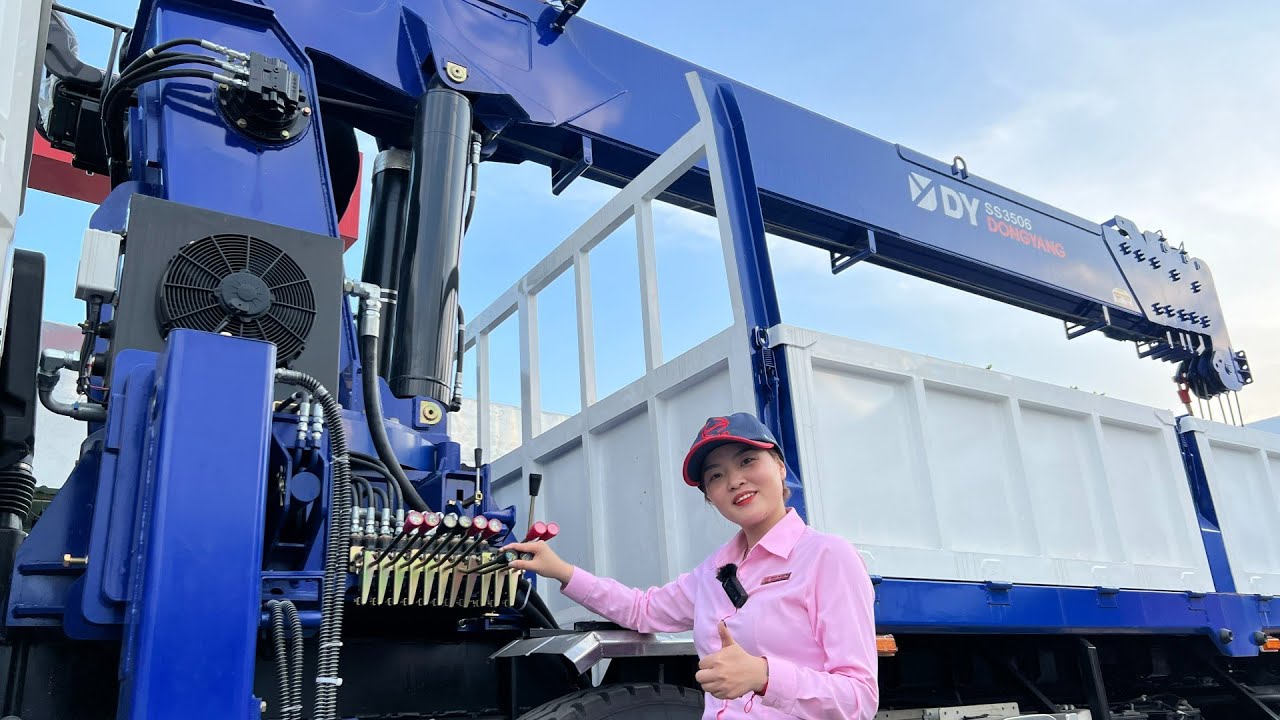 Cẩu DongYang 15 tấn SS3506 Gắn Trên Xe Dongfeng 4 Chân | Giá Rẻ Cực | Hotline 0943933634