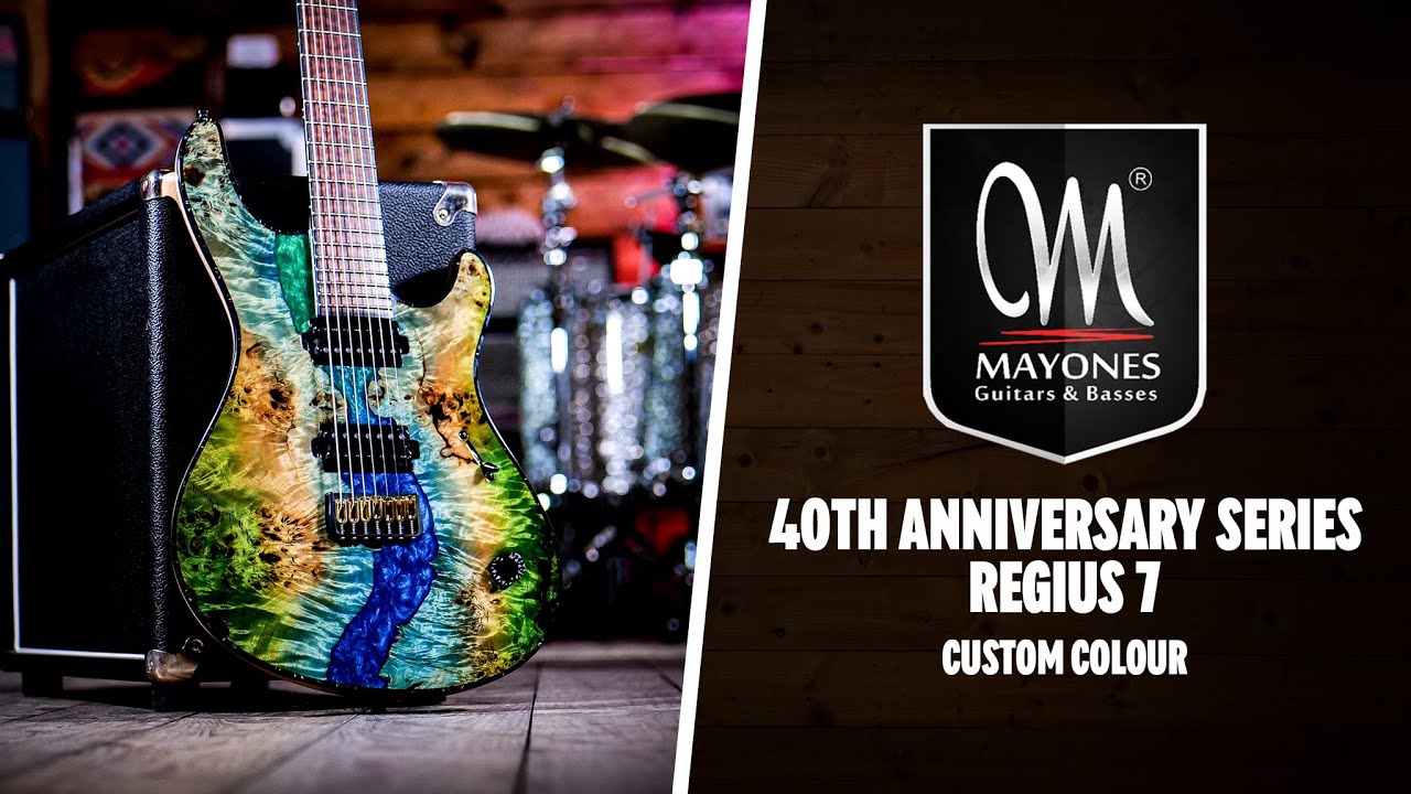 Peach Picks | Mayones 40th Anniversary Series Regius 7 Custom Colour