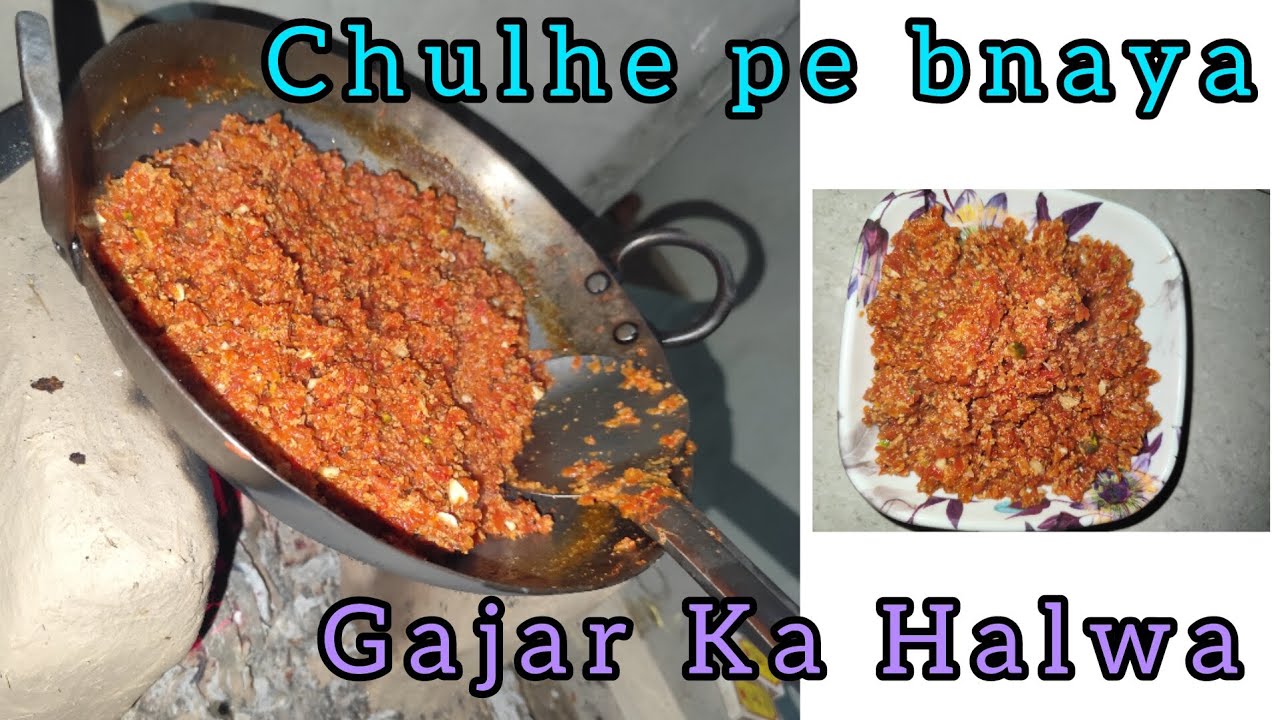 Maine bnaya gajar ka halwa chulhe pe😋 💫✨