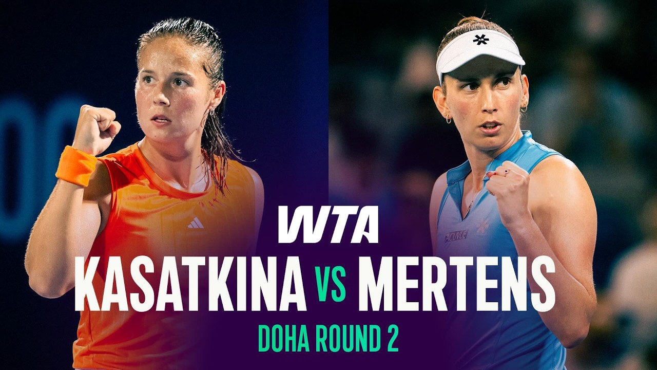 Daria Kasatkina vs. Elise Mertens | 2026 Doha Round 2 | WTA Match Highlights