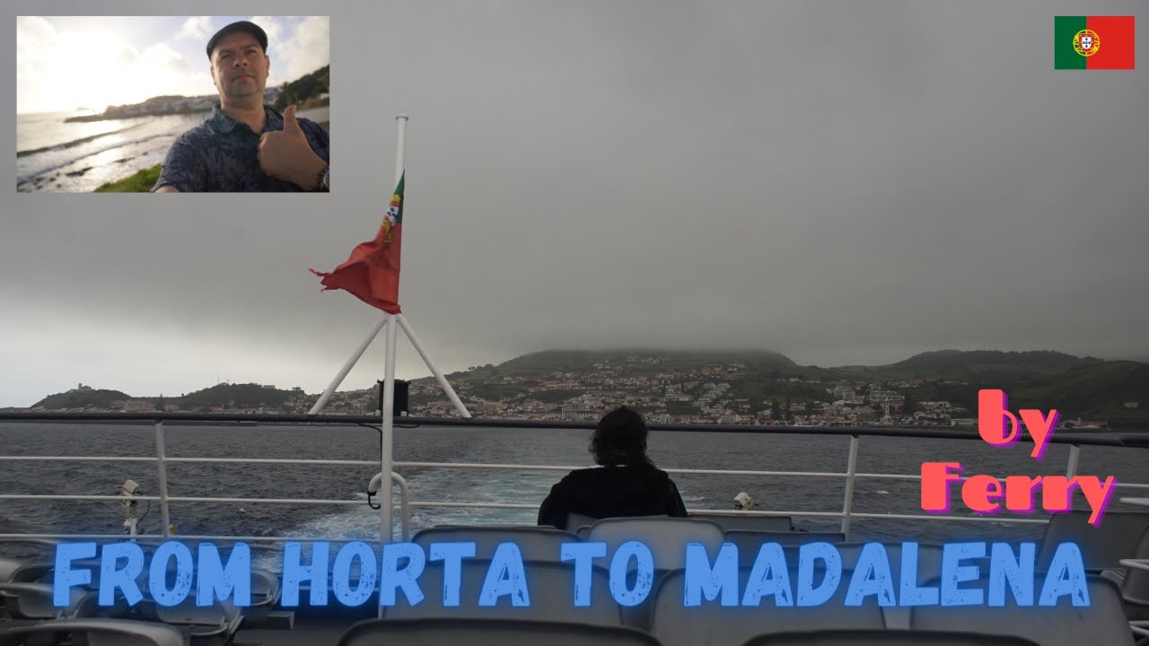 From Horta to Madalena by Ferry. Azores in Autumn