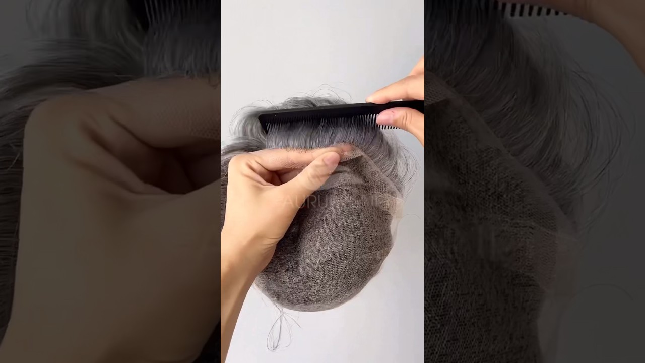 All swiss lace！🥰 #humanhair #hairloss #hairsystems #hairline #toupee #hairlosssolution