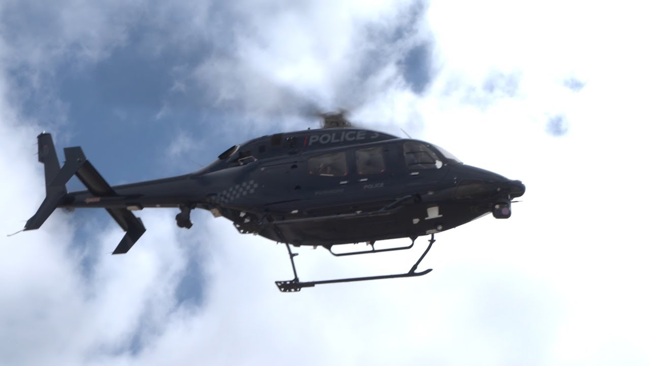 Police Eagle helicopter's trial run in Christchurch